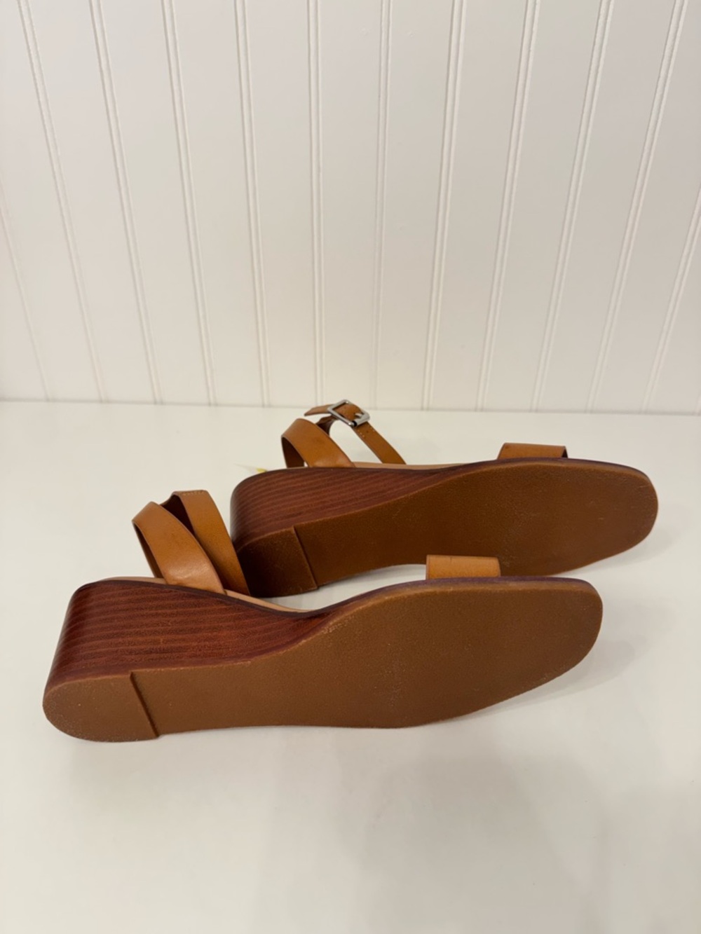 Steve Madden Brown Leather Stud Trim Ankle Strap Sandals Size 9 Women - Picture 5 of 5